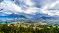 Franschhoek Valley in the Western Cape of South Africa Royalty Free Stock Photo