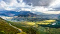 Franschhoek Valley in the Western Cape of South Africa Royalty Free Stock Photo