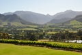 Franschhoek winelands cape south africa Royalty Free Stock Photo