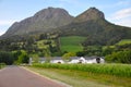 Franschhoek winelands home south africa Royalty Free Stock Photo