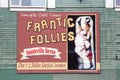 Frantic Follies Vaudeville Sign