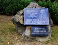 Frantiskovy Lazne, Czech Republic - September 30, 2023: Monument to Ludwig Zamenhof, the creator of Esperanto, the most widely
