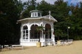 Frantiskovy Lazne, Czech Republic - September 30, 2023: Music gazebo in City Garden in Frantiskovy Lazne, a UNESCO World Heritage Royalty Free Stock Photo