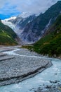 Franz Josef Glacier landscape view, New Zealand Royalty Free Stock Photo