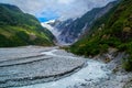 Franz Josef Glacier landscape view, New Zealand Royalty Free Stock Photo