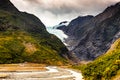 Franz Josef Glacier in New Zealand Royalty Free Stock Photo