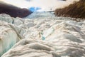 Franz Josef Glacier in Southern Alps, New Zealand South Island Royalty Free Stock Photo