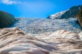 Franz Josef Glacier in Southern Alps, New Zealand South Island Royalty Free Stock Photo