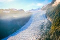 Franz Josef Glacier in Southern Alps, New Zealand South Island Royalty Free Stock Photo