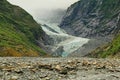 Franz Josef Glacier in Westland Tai Poutini National Park on the West Coast of South Island, New Zealand Royalty Free Stock Photo