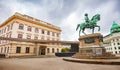 Franz Joseph monument and Albertina museum, Vienna