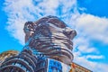 Franz Kafka statue, on March 7 in Prague, Czechia