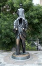 Franz Kafka Statue in Prague, Czech Republic Royalty Free Stock Photo