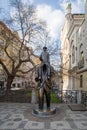 Franz Kafka statue in Prague Royalty Free Stock Photo