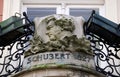 Franz Schubert, bas relief in memory of his visit in Graz