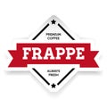 Frappe Coffee vintage sign