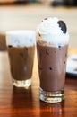 Frappuccino and smoothie chocolate