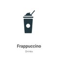 Frappuccino vector icon on white background. Flat vector frappuccino icon symbol sign from modern drinks collection for mobile