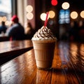 Frapuccino, ice blended coffee drink Royalty Free Stock Photo