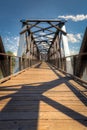 Historic Fraser Bridge in Quesnel, BC, Canada Royalty Free Stock Photo