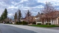 Fraser Heights, Surrey, Greater Vancouver, BC, Canada. Street view in the Residential Neighborhood Royalty Free Stock Photo