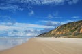 Fraser Island coloured sands beach Royalty Free Stock Photo