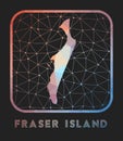 Fraser Island map design.