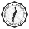 Fraser Island outdoor stamp.