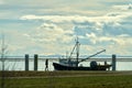 Fraser River Fishing Seiner Travelling Upriver