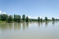 Fraser River at Langley Fort, Canada, BC Royalty Free Stock Photo