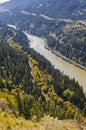 Fraser River valley Royalty Free Stock Photo