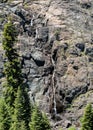 Frasier Falls in the Sierra Nevada range Royalty Free Stock Photo