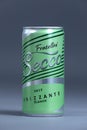 Fratellini Secco, Frizzante, can of wine, isolated Royalty Free Stock Photo