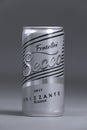 Fratellini Seccoand Secco, Frizzante, cans of white and red wine, isolated Royalty Free Stock Photo