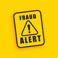 fraud alert caution background for your data security Royalty Free Stock Photo