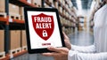 Fraud Alert Notification: Warehouse Security Monitoring with Tablet Interface