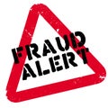 Fraud alert rubber stamp