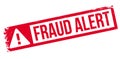 Fraud alert rubber stamp