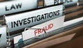 Fraud Investigation, Detective Files Royalty Free Stock Photo