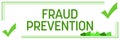 Fraud Prevention Green Borders Tick Marks Corner Horizontal