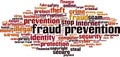 Fraud prevention word cloud Royalty Free Stock Photo