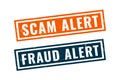 fraud and scam alert warning backgrounds for cyber security Royalty Free Stock Photo
