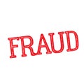Fraud stamp on white Royalty Free Stock Photo