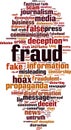 Fraud word cloud Royalty Free Stock Photo