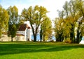 Fraueninsel at Chiemsee lake in the fall Royalty Free Stock Photo