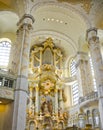 Frauenkirche cathedral interior, Dresden, Germany
