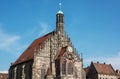 The Frauenkirche (Church of Our Lady) in Nuremberg, Germany Royalty Free Stock Photo