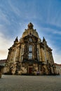 Frauenkirche Dresden Germany in morning light Royalty Free Stock Photo