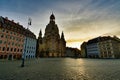 Frauenkirche Dresden Germany in morning light Royalty Free Stock Photo