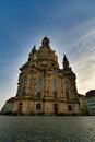 Frauenkirche Dresden Germany in morning light Royalty Free Stock Photo